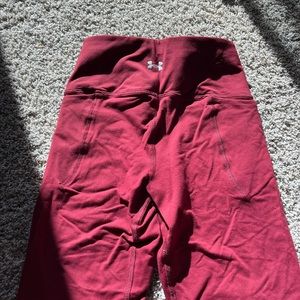 Burgundy under armour leggings woman